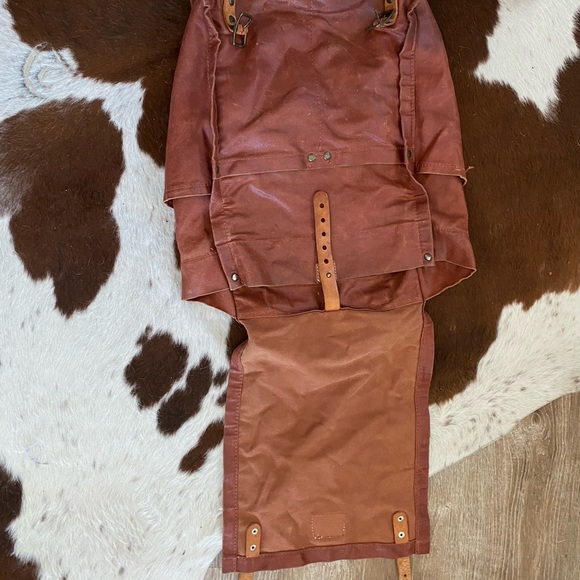 Will Leather Goods Wax Coated Canvas Backpack - Picture 4 of 7